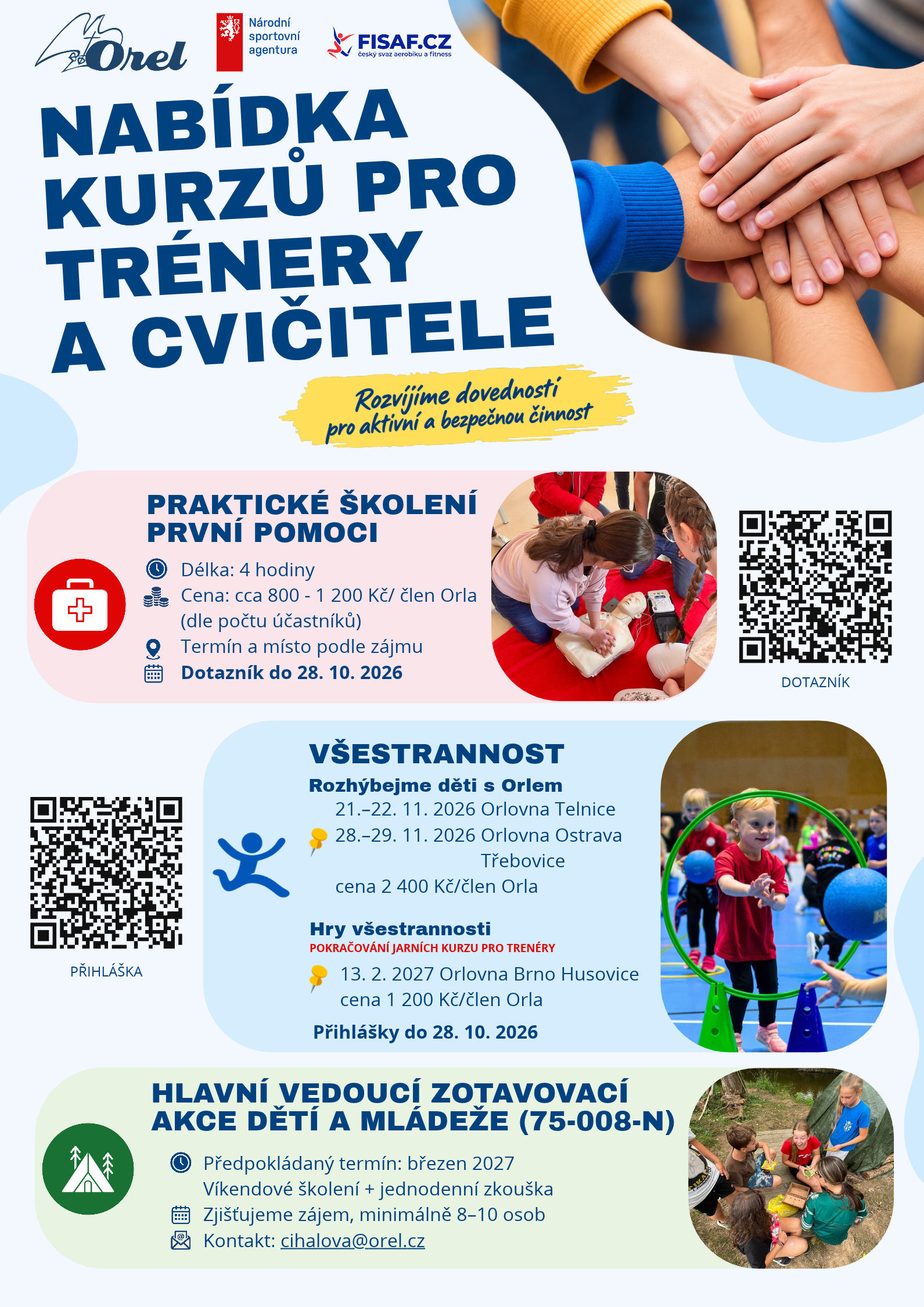 Připravili jsme pro vás kurzy a školení